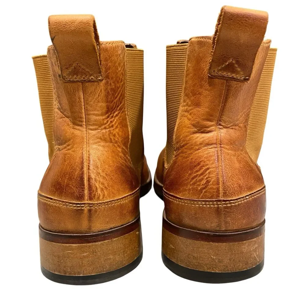 Cole Haan Chelsea Boots Men's 9M Tan Brown Leather Ankle Pull On Comfort C11057